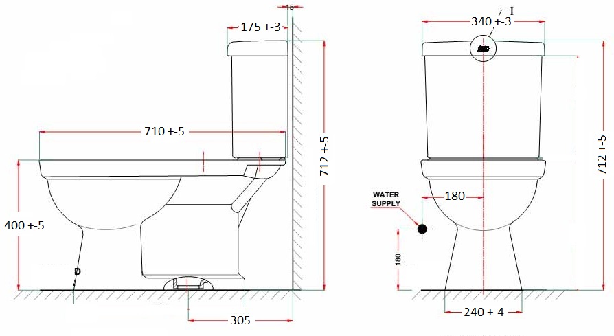 Bản vẽ bồn cầu VF-2024S