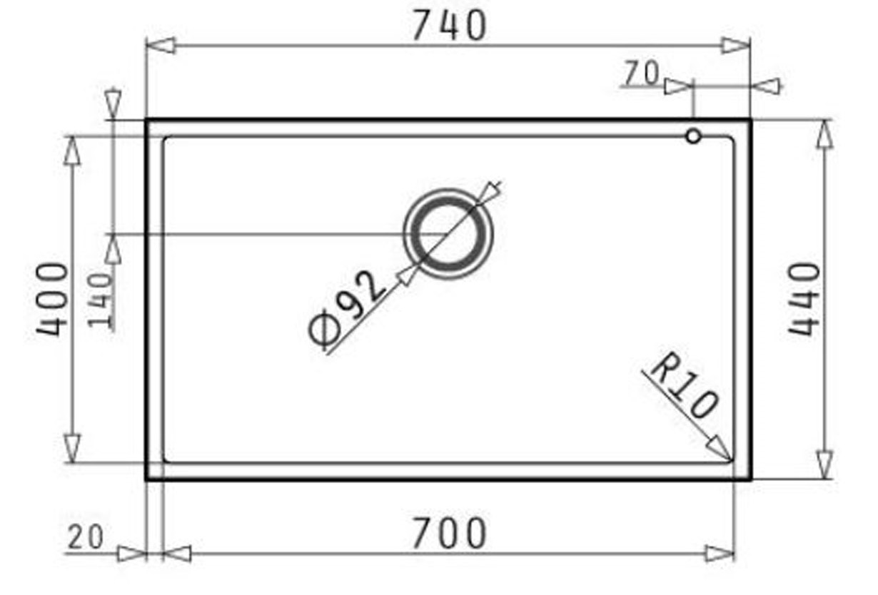 Bản vẽ kỹ thuật chậu rửa chén bát HMH 070066611 Bosch