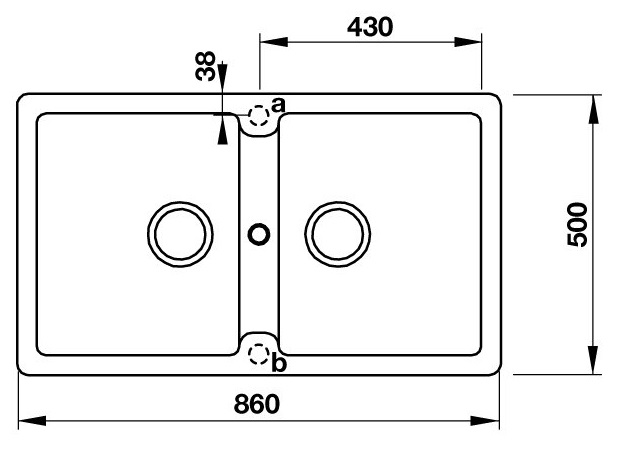 Bản vẽ chậu đá HS GD8650 Hafele 2 hộc