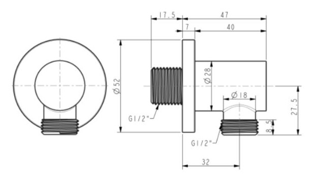 Bản vẽ co nối FFAS9140 American