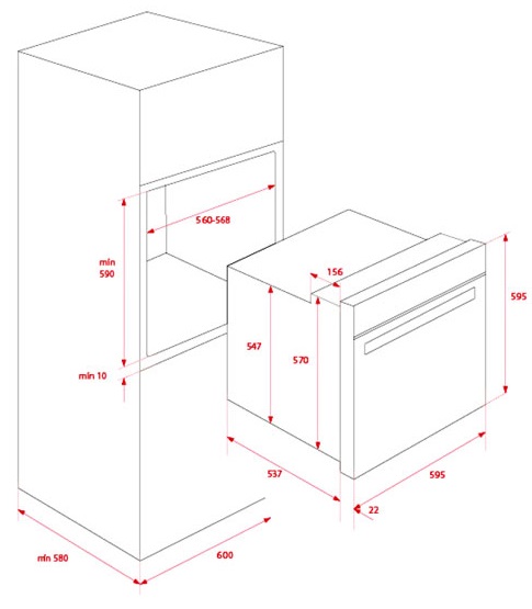 Bản vẽ lò nướng 41560071 Teka