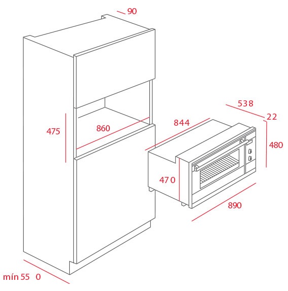 Bản vẽ lò nướng 41592210 Teka