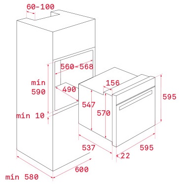 Bản vẽ lò nướng 41560130 Teka