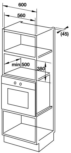 Bản vẽ lò vi sóng 535.34.000 HM-B38A Hafele