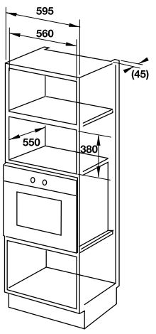 Bản vẽ lò vi sóng 538.01.111 HM-B38C Hafele