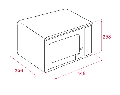 Bản vẽ lò vi sóng Teka MW 225 BLANCO