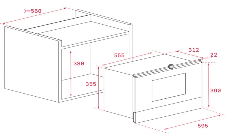 Bản vẽ lò vi sóng 40584302 Teka ML 822 BIS L WHITE