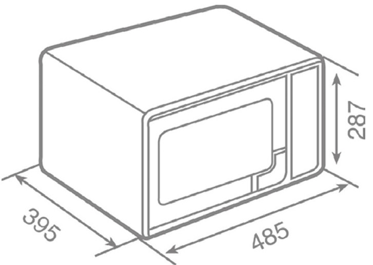 Bản vẽ lò vi sóng MWE 210 G​ 40590430