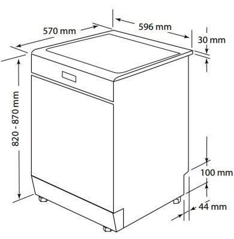 Bản vẽ chậu kết hợp máy rửa chén 533.23.200 Hafele HDW-F60C 