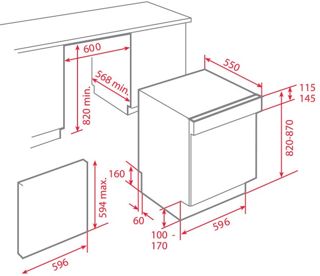 Bản vẽ máy rửa bát Teka 40716160