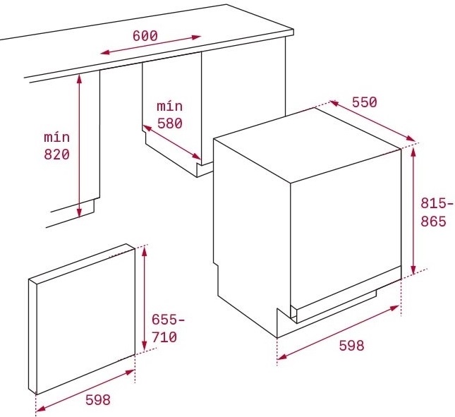 Bản vẽ máy rửa bát Teka 40782132