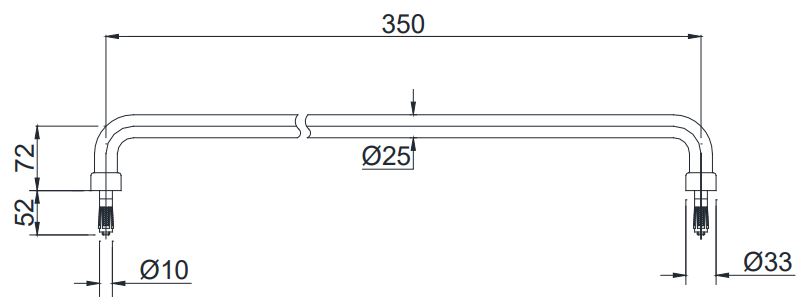 Bản vẽ thanh vịn TX3A1 TOTO