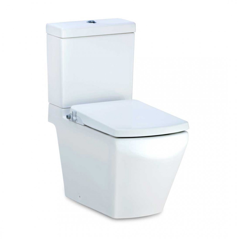 Bàn Cầu 2 khối COTTO C17087(CN) Tetragon Nắp Êm