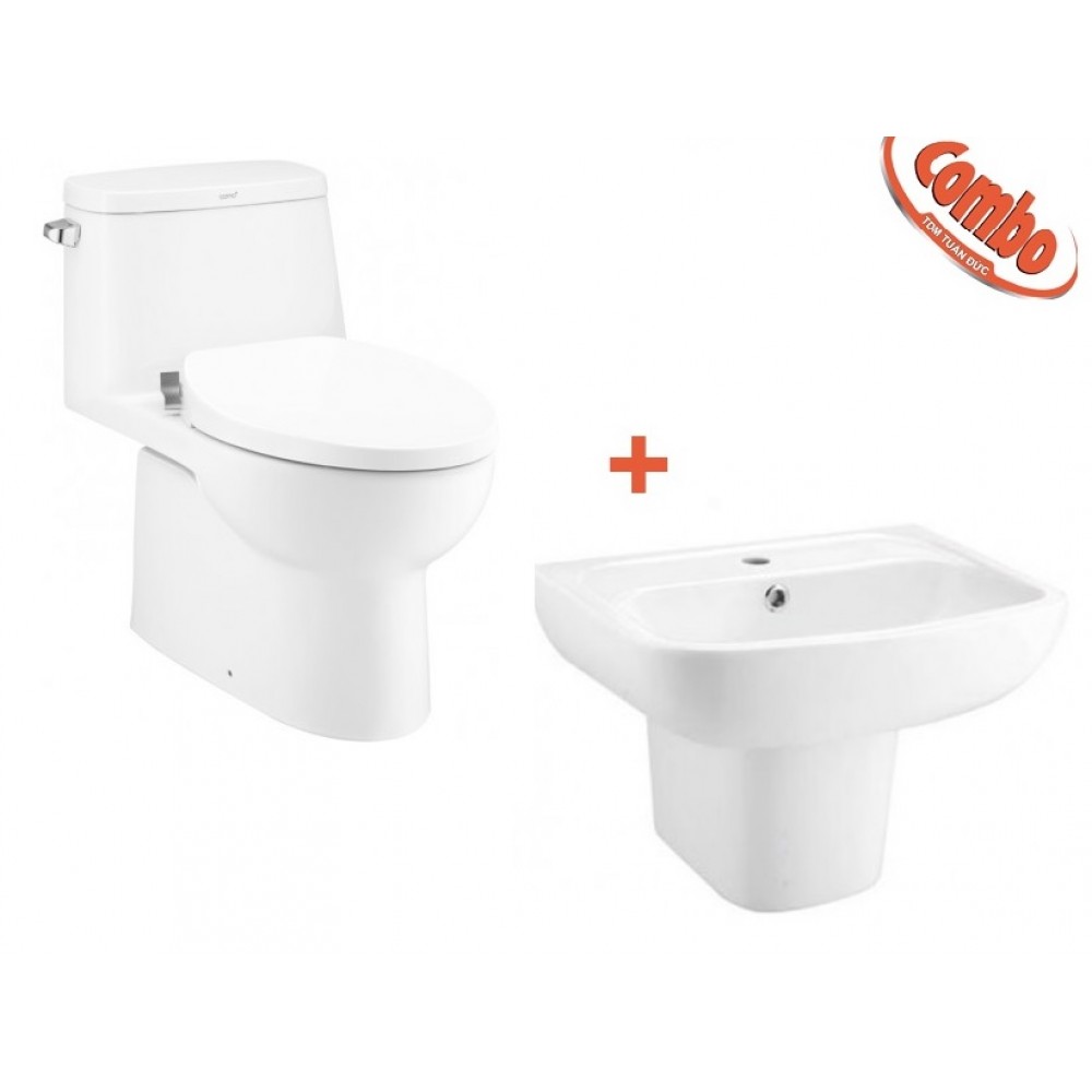 Combo Cotto 3 Trọn Bộ Bồn Cầu Và Lavabo C1142 + C0141/C4241 Combo Cotto 3 Trọn Bộ Bồn Cầu Và Lavabo C1142 + C0141/C4241