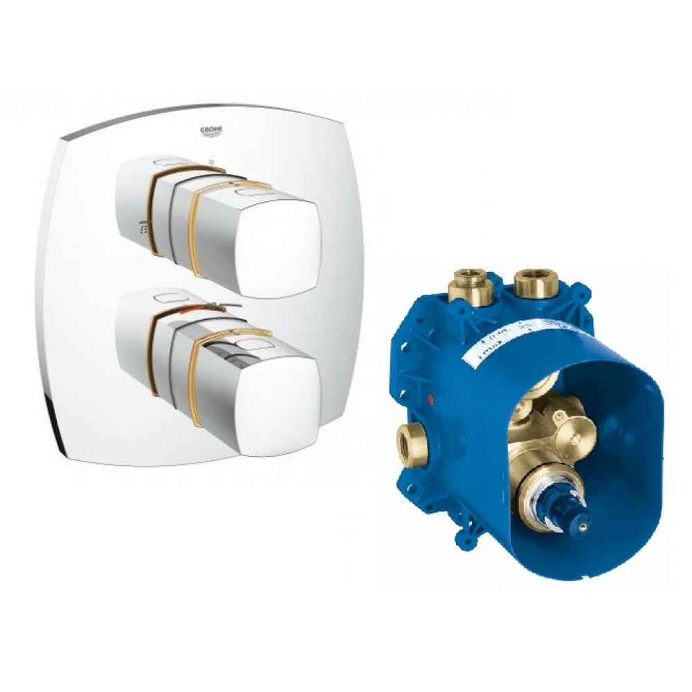 Mặt Điều Khiển Sen Grohe Grandera 19948IG0 + Bộ Trộn Ổn Nhiệt 35500000 Mặt Điều Khiển Sen Grohe Grandera 19948IG0 + Bộ Trộn Ổn Nhiệt 35500000