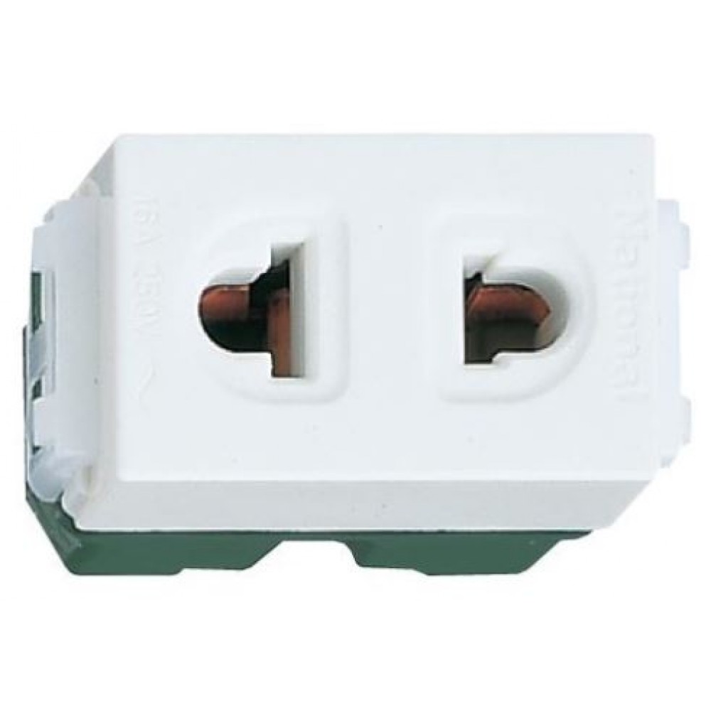 Ổ Cắm Đơn Panasonic WEV1091SW Dòng Wide Không Màn Che