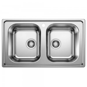 Chậu Bếp Hafele Blanco - DINAS 8 570.27.219 Hai Hộc Inox 304