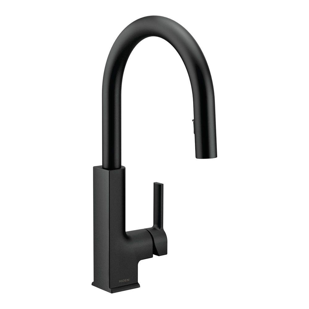 Vòi Rửa Chén Moen S72308BL Rút Dây Nóng Lạnh