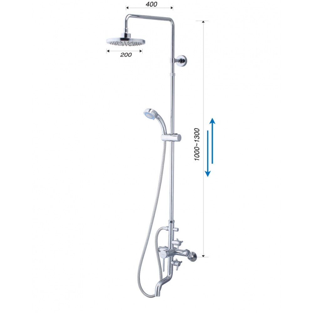 Vòi Sen Cây CAESAR S488C Nóng Lạnh 