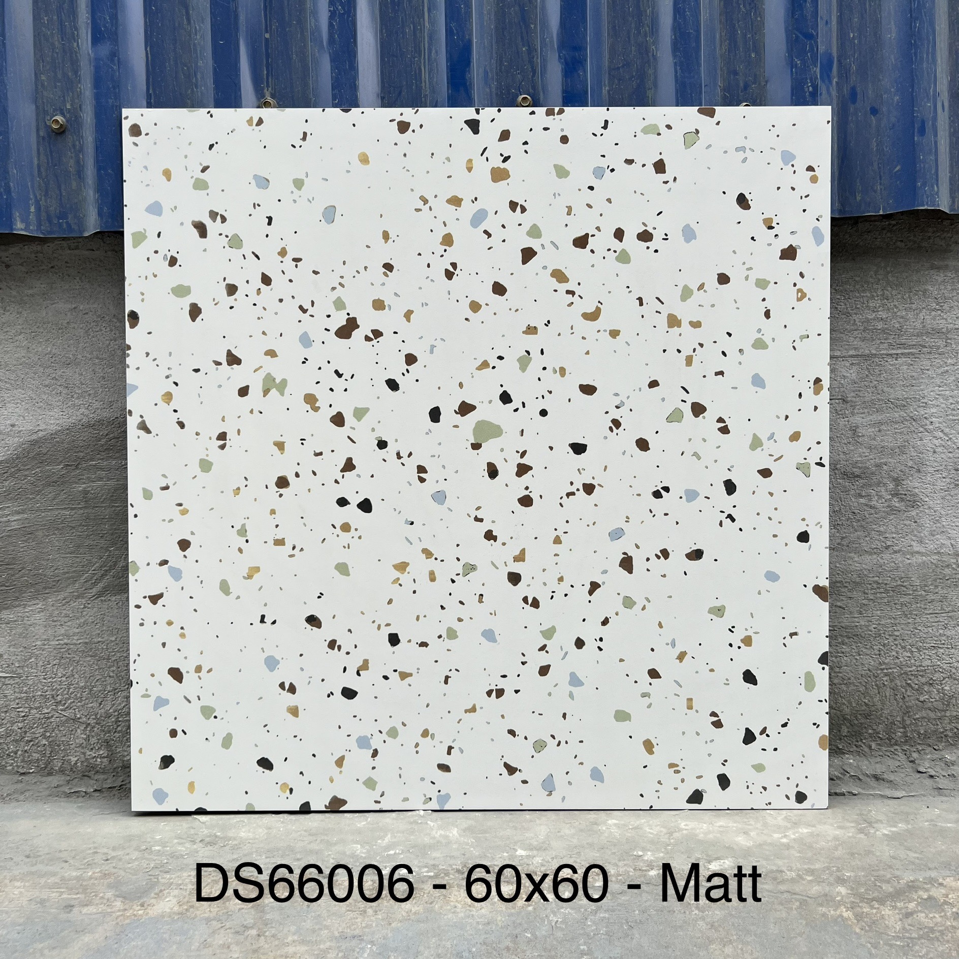 Gạch ốp lát terrazzo 60x60cm DS66006 | Bề mặt matt