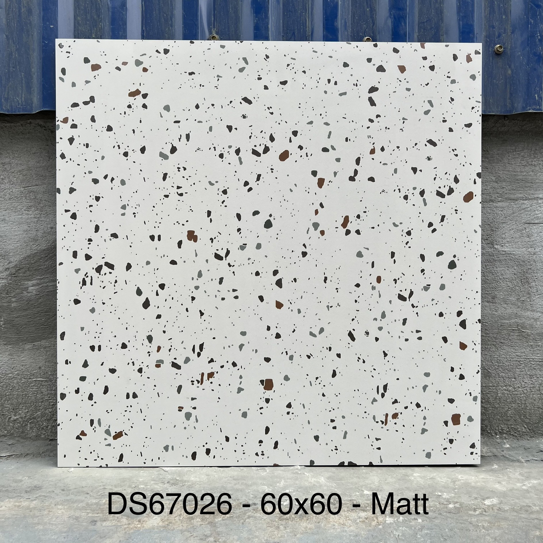 Gạch ốp lát terrazzo 60x60cm DS67026 | Bề mặt matt