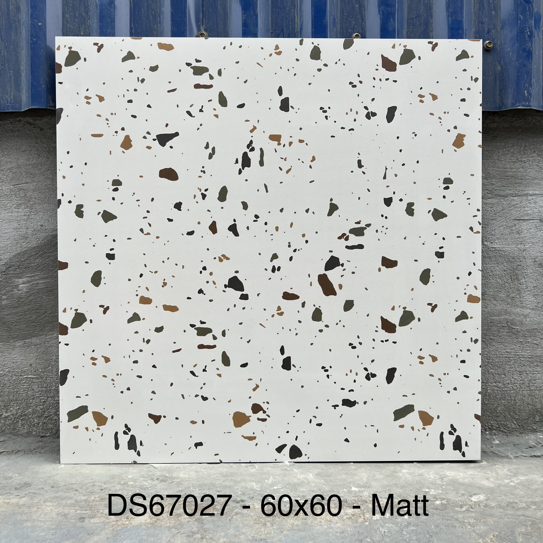 Gạch ốp lát terrazzo 60x60cm DS67027 | Bề mặt matt