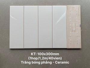 Gạch thẻ ốp tường trang trí 10x30cm 1300