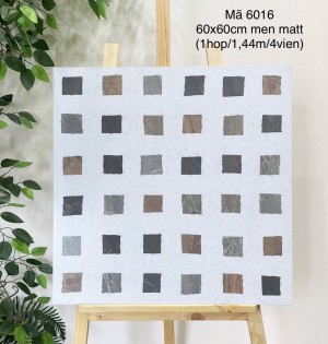 Gạch ốp lát terrazzo 60x60cm 6016 | Bề mặt matt