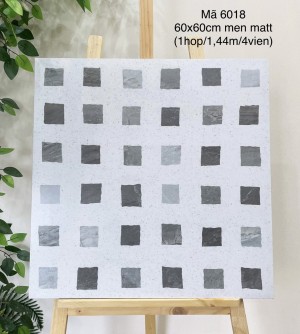 Gạch ốp lát terrazzo 60x60cm 6018 | Bề mặt matt