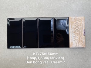 Gạch thẻ ốp tường trang trí 75x150mm 751507X