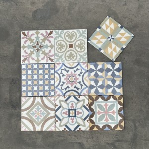 Gạch bông men 20x20cm DC22 | Dày 8.5mm