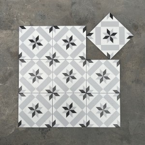 Gạch bông men 20x20cm DC260 | Dày 8.5mm