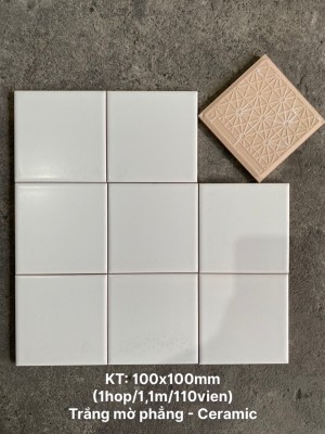 Gạch thẻ ốp tường trang trí 10x10cm M1100S