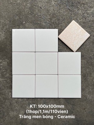 Gạch thẻ ốp tường trang trí 10x10cm M1100Y