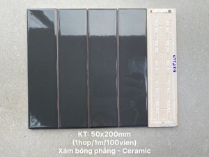 Gạch thẻ ốp tường trang trí 5x20cm UTT28G