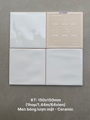 Gạch thẻ ốp tường trang trí 15x15cm WH6060P