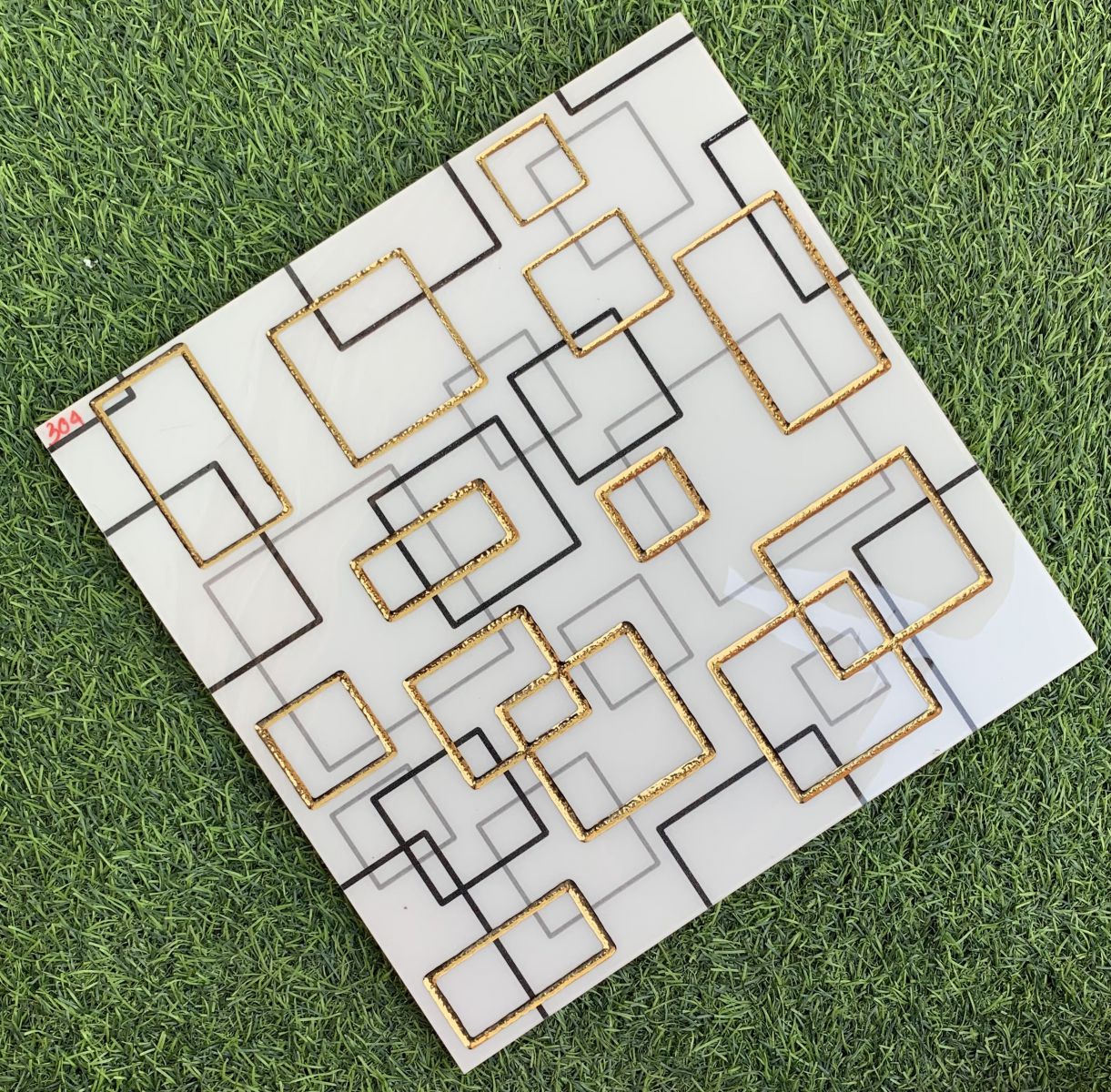 Gạch khắc kim 30x30 hình khối