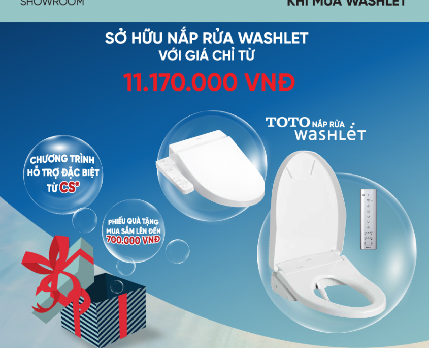 TOTO SHOWROOM| CHươNG TRìNH “NHậN NGAY PHầN QUà đặC BIệT KHI MUA NắP RửA đIệN Tử WASHLET”