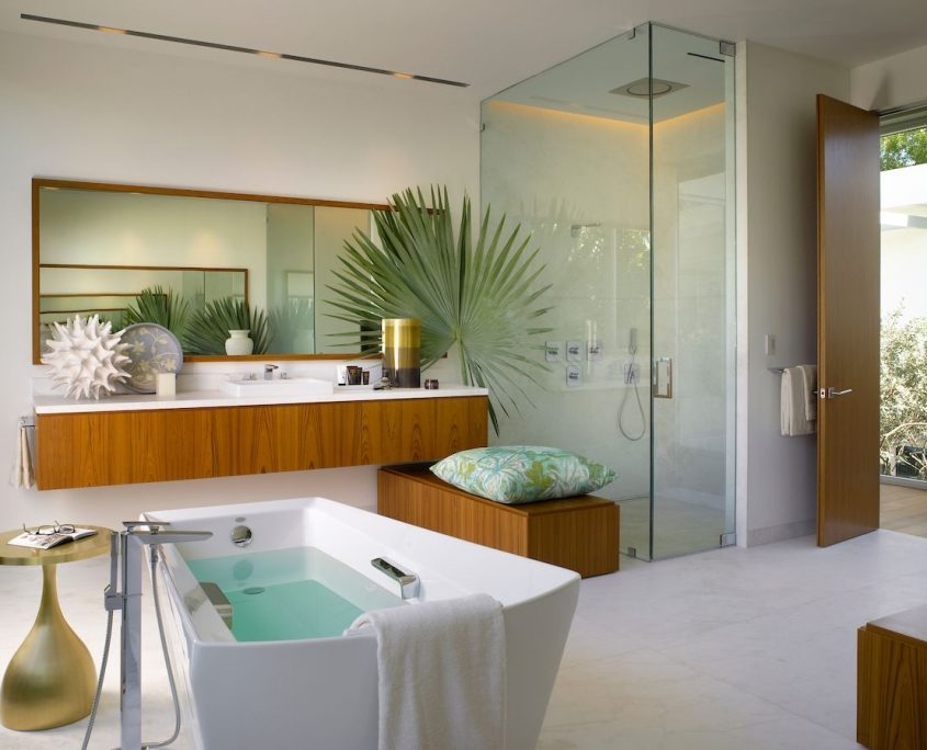 	Mang không gian thư giãn của spa vào phòng tắm	