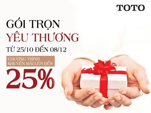 	KHUYẾN MÃI CUỐI NĂM 2016 TOTO- GÓI TRỌN YÊU THƯƠNG	