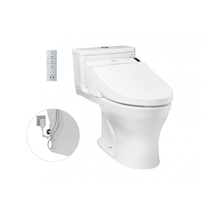 Bàn cầu một khối MS855DW6 nắp rửa điện tử WASHLET dòng C5
