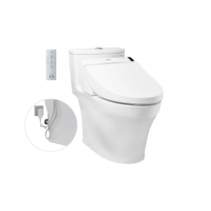 Bàn cầu một khối MS885DW6 nắp rửa điện tử WASHLET dòng C5