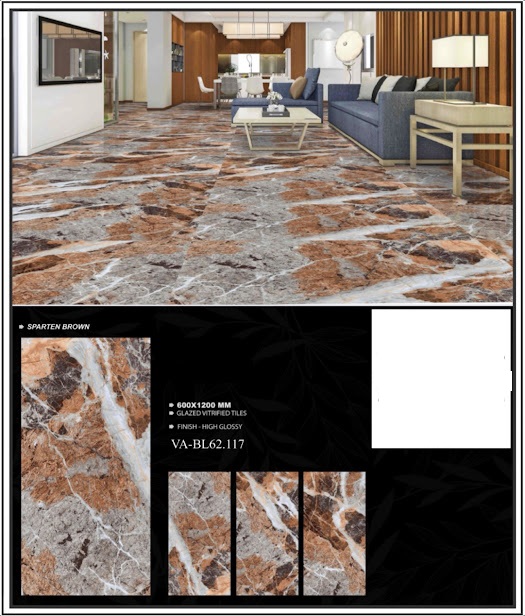 Gạch lát nền Việt - Ấn VA-BL62.117 600x1200mm