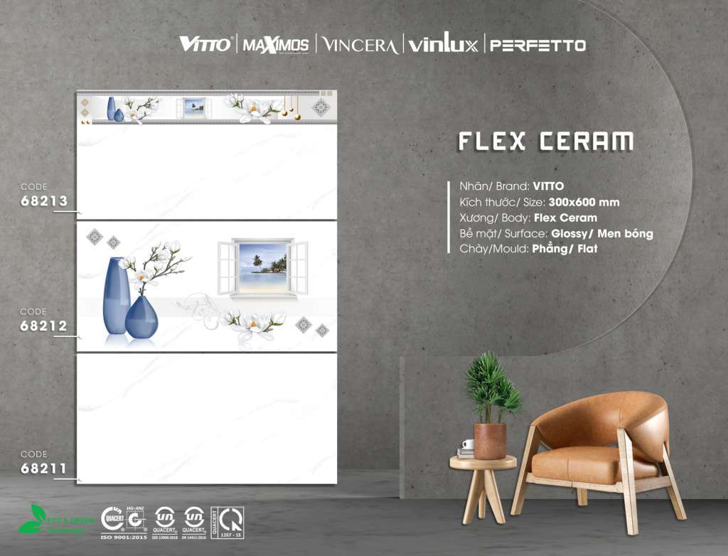 Gạch ốp lát 60x60 Vitto 6821