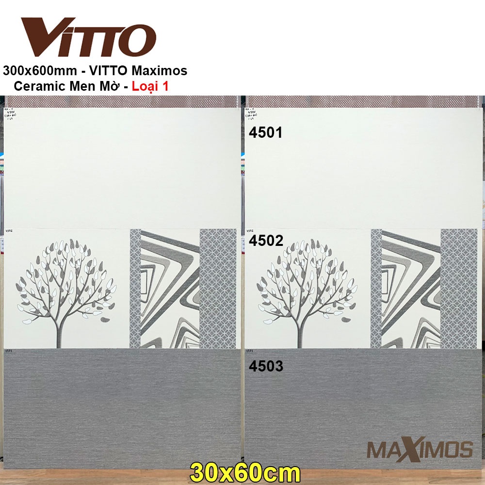 Gạch 30x60 Vitto Maximos 4501-4503