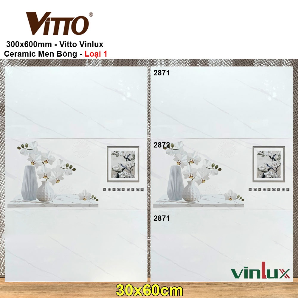 Gạch 30x60 Vitto Vinlux 2871-2872